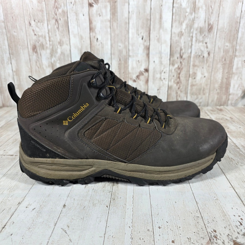 Columbia Newton Ridge Plus II Waterproof Hiking Boots Mens 14W Brown BI7619-231